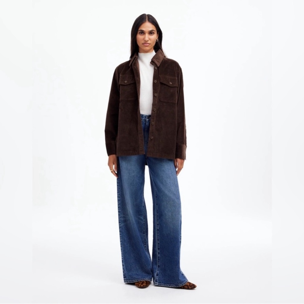 Madewell Corduroy Relaxed Shirt Jacket - Picture 2 of 9